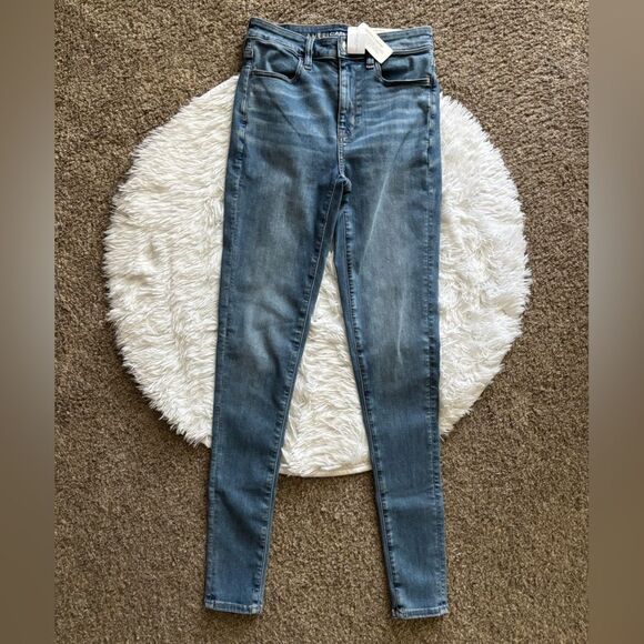 American Eagle Jeans Super High Rise Jegging New Womens Size 2 X Long - Picture 1 of 10